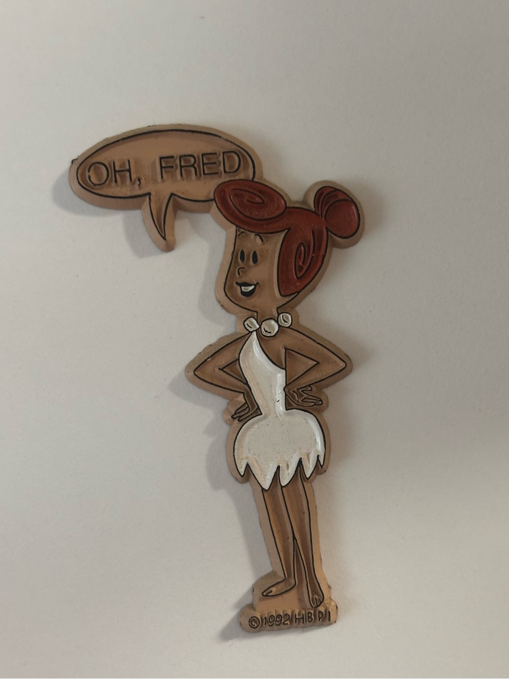 Flintstones Vtg 1992 Wilma Flintstone Oh Fred fridge magnet